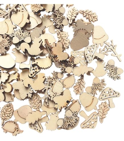 Azeeda 6x MDF Verzierungen 'Hochlandkuh Mit Blume' – 3 Mm Dick, Lasergraviert, Zum Selbstgestalten