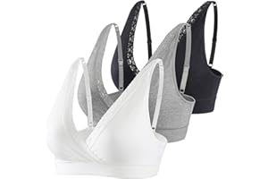 COLOMI Koronkowy biustonosz do karmienia piersią bez fiszbin do karmienia piersią bez fiszbin bawełniany biustonosz do karmienia piersią