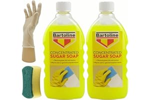 JBL GENERAL 2 X Sugar Soap Liquid Concentrate Cleaner, 500ml, Powerful Cleaner for Paintwork and Household Use, Ideal Sugar Soap for Walls and Cleaning, Includes Sponge and Pair of Gloves