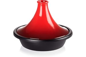 Le Creuset Cast Iron and Stoneware Tagine, 27 cm - Cerise