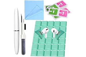Wilbeva Kit de limpieza para Airpods Pro 1/2/3/Android Tapones de oído, Multifunción Cleaner Kit para Airpods Auriculares Bluetooth Caja de Carga Teclado Cámara Limpiador de polvo