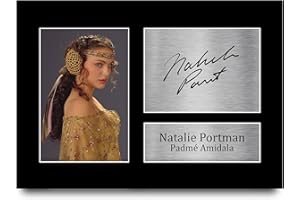 HWC Trading Natalie Portman A4 Ungerahmt Signiert Gedruckt Autogramme Bild Druck-Fotoanzeige Geschenk Für Star Wars Padmé Amidala Filmfans