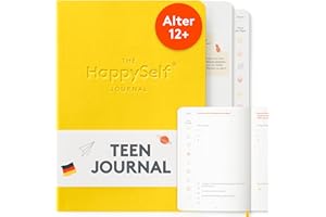 HappySelf The Teen Journal – Ein Tagebuch für Kinder ab 12 Jahren, um Glück und Achtsamkeit zu fördern, positive Gewohnheiten zu entwickeln und Angst zu reduzieren [Deutsche Ausgabe]