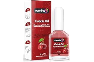 LOOKINK Olio Cuticole Unghie Professionale 12 ml, Fragranza Ciliegia, Idratante e Nutriente per Cuticole di Mani e Piedi