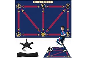 MIAOKE Mata treningowa do piłki nożnej – idealna dla wszystkich poziomów i grup wiekowych, antypoślizgowa mata do pracy stóp, aby zwiększyć prędkość, siłę i koordynację, sprzęt treningowy do piłki