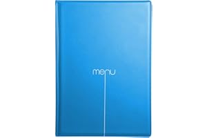 DAG Style RIA43BM Portamenu, PVC, Azul, A4 (para Hojas 21x29,7 cm)