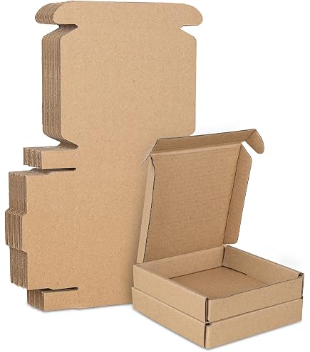 Lot De 25 Cartons Pliables D'Expédition 400x300x200 Mm - Carton Ondulé Marron KK90 - Charge 20kg - Idéal Déménagement Et Stockage