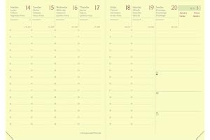 Quo Vadis 922477Q - Recambio agenda 2023 - RANDONNEE® PRESTIGIO - 4 Idiomas (Inglés - Castellano - Catalán - Portugués) - Color: Crema - A6 - 9X12.5 cm