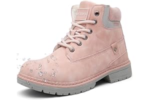 EAGSOUNI Stivali Uomo Donna Inverno Scarpe da Neve Caldi Snow Boots Impermeabili Stivaletti Pelliccia Stringate Outdoor