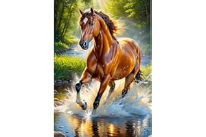 TOSTOG Diamond Painting Kit Adulte,Diamant Painting Images Ronde Diamond Peinture Diamant Adulte 5D DIY Cristal Débutant Art Set pour Décoration Murale Maison 30x40cm