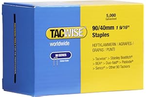 ‎TACWISE Tacwise 0311 Typ 90 / 40 mm Verzinkte Schmalrückenklammern, 5000 Stück