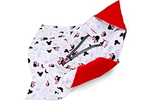 Totsy Baby Coperta per passeggino Primavera Estate 90 x 90 cm Velluto - per ovetto universale, per seggiolino auto in cotone Rosso con motivo del topo