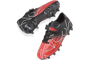 Mufanton Chaussures de Football Garçon Crampons Enfant Professionnel Chaussure de Foot Low-Top Spike Entrainement Chaussures de Sport en Plein Athlétisme Compétition