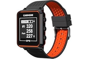 CANMORE TW356 Reloj GPS de Golf para Hombres y Mujeres, actualización de más de 41.000 Campos precargados en Todo el Mundo, un Accesorio de Golf Esencial y Ligero para golfistas - Naranja