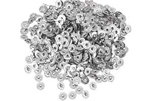 ALLAVA Lot de 300 supports de mèche en métal - Pieds de mèche de 12,5 mm - Accessoires de mèches rondes - Pour la fabrication de bougies, bougies chauffe-plat
