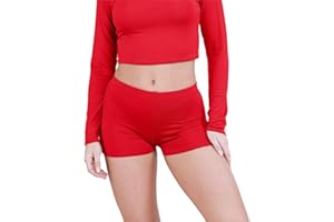 janisramone® Women's Stretchy Mini Shorts - Chic Hot Pants for Club, Dance & Gym, Perfect Summer Fashion, Fitted Style