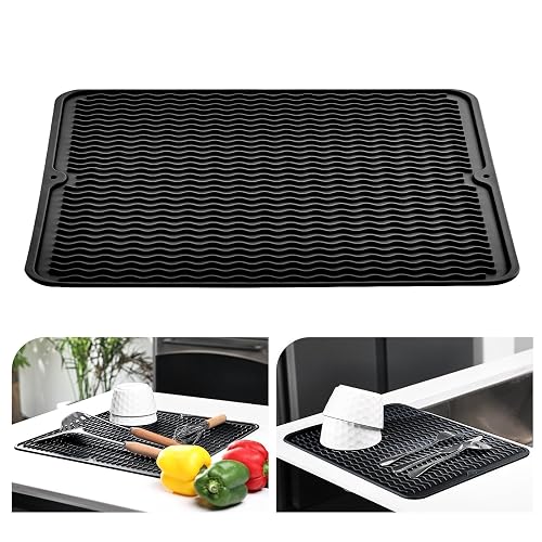 KitchenRaku Silikon-Abtropfmatte, 40 × 30 cm