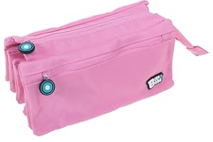 GRAFOPLAS Grafoplás Bits Bobs Portatodo Cuádruple, Estuche Escolar Niños Unisex, Rosa (Pink), 23 X 12 Cm