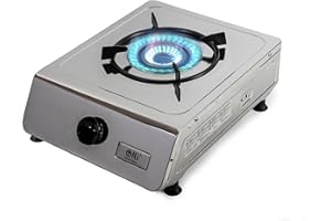 NJ THE RIGHT CHOICE NJ-100 Cocina de Gas Portátil - 1 Fuego Hornillo Camping Gas GPL