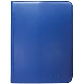 Ultra PRO - Vivid 9-Pocket Zippered PRO-Binder: (Blue) - Protect Up to 360 Collectible Trading Cards, Sports Cards or Valuabl