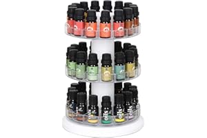 J JACKCUBE DESIGN TOPJESS Soporte de acrílico Giratorio para aceites Esenciales