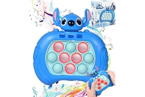 KAIMIRUI STI-tchPop It Giocattolo elettronico, Quick Push Bolle Gioco Console,STI-tchSpeed Push Game Fidget Toys ,Pop It Fidget Toy, Macchina da gioco per bambini, adatta per alleviare lo stress per bambini e