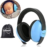 Alpine Baby Muffy Casque Anti Bruit Bebe Protection Auditive Pour Bebes Et Tout Petits De 12 A 36 Mois Ameliore Le Sommeil Pendant Les Deplacements Reglable Et Confortable Blue
