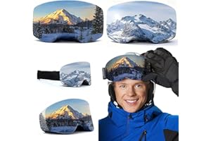 BSITSSS 2 Pièces Housse de Protection pour Lunettes de Ski, Protège Contre les Rayures, Unisexe, Compatible avec Toutes les Lunettes de Ski, Housse pour Protection des Lentilles