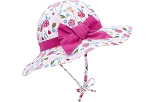 Durio Sonnenhut Baby Mädchen Jungen Kinder Sonnenschutz UPF 50 Sommer Kinderhut Fischerhut mit Breite Krempe