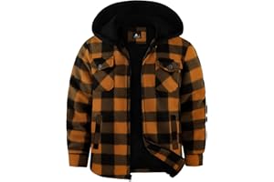 zitysport Chaqueta Niños Camisa Invierno Gruesa Sudadera con Capucha A Cuadros Niño Cremallera Cálida De Franela Chicos Sudadera Aire Libre Forrado Invierno Para Bolsillo