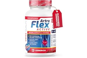 Artroflex Active – Glucosamina e Condroitina – 30 Capsule – Integratori Articolazioni e Cartilagine – con Boswellia, Curcuma, Pepe Nero