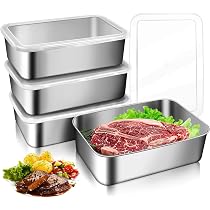 SUPRROW 2 Stück Aufschnittboxen für Kühlschrank Aufschnittbox Fresh