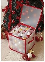 CHRISTMAS TREE 64 BAUBLE DECORATIONS STORAGE BOX BRAND NEW by TJM