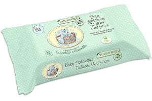 Naturaverde Bio - Prodotto per Neonato e prima infanzia - Salviettine Ultra Soft - 1 confezione da 64 salviettine per neonati