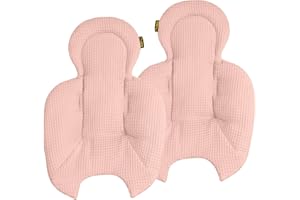 Ukje Swing Insert Compatible with 4moms mamaRoo 5 Rockaroo Baby Swing, Newborn Swing Insert, Baby Rocker Cover, Swing Accessories, Reversible Design, Easy to Install, Handmade in Europe (Pink)