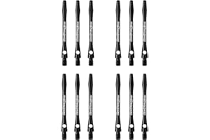 ‎RED DRAGON RED DRAGON Laser Etched Aluminium Mittlere Schäfte - 4 Sets pro Packung (12 Schäfte in total)