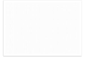 ZADAWERK® Sottomano da scrivania - Din A2 - motivo quadrato - 50 fogli - bianco - blocco extra large con scatole per appunti, calcoli o disegni