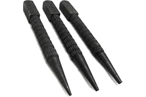 WHITE HINGE 3 Steel Nail Punch Set - Wood Removal Or Countersink 1/16" 3/32" 1/8"