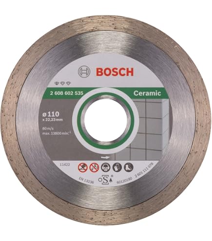 Bosch Diamanttrennscheibe Für Fliesen – Ø 110 Mm, Für Winkelschleifer, Saubere Schnitte