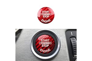 OYDDL Motorstart Start Start Stop Bouton autocollant compatible avec les accessoires E46 E60 E90 E92 E93 E70 E71 (rouge)