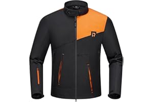 Rideiron Giacca Moto Uomo 4 Stagioni – Giubbotto Moto Estivo/Invernale con Fodera Rimovibile, Protezioni CE, Tessuto Antivento e Design Bicolore