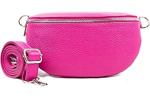 Woodland Leathers Genuine Italian Leather Shoulder Bag & Crossbody Bags For Women With 2 Straps, Leather Women's Cross-body Bags Chest Bag Shoulder Bag Bumbags