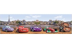 1art1 Cars Cars Fotomural Cenefa Adhesiva 500x10 cm