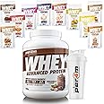 Per4m Advanced Whey Protein Powder | 67 Serving Low Sugar Protein Shake with Amino Acids | Perfect for Your Gym Bag and Travel | Shaker & 10 Mixed Selection Sachets (2010g, Chocotella)