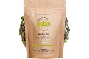 Biotiva Vitt te Pai Mu Tan Organic 100g - plockas för hand - mjuk, doftande och aromatiska - Fairbiotea certifierad - odling hållbar te