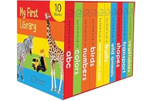 My First Library: Boxset of 10 Board Books for Kids (Pack-1)