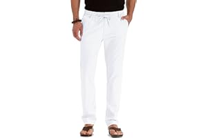 Sailwind Herren Leinen Hose Leichte Sommerhose Herren Hose Lässig Strandhosen Mit Kordelzug Und Elastischem Bund
