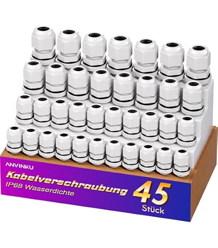 20 Stück Messing Kabelverschraubung Sortiment M12 M16 M20 Mit Gegenmutter – IP68 Wasserdicht Für Kabel 3-12 Mm Schaltschrank Kabelverschraubung 20 Stück Messing Kabelverschraubung Sortiment M12 M16 M20 Mit Gegenmutter – IP68 Wasserdicht Für Kabel 3-12 Mm Schaltschrank Kabelverschraubung