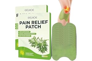ELFSHELF 20 Pcs Knee Pain Relief Patches,Natural Wormwood Knees Soothing Patch Mitigation Fibromyalgia,Pain Relief Patches Usable for Arthritis,Knees,Shoulder,Neck,Strain of Lumbar Muscles Et Relieve Pain
