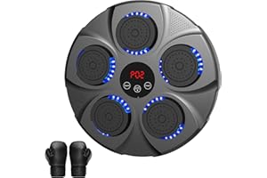 HotHands Music Boxing Machine, LED Musik Boxmaschine Unterstützt Bluetooth, 9 Geschwindigkeitsmodi und Zählmodus,Intelligente Elektronische Musik Box Trainingsgerät für Erwachsene für Haus